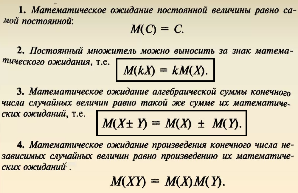 Как посчитать математическое ожидание в excel